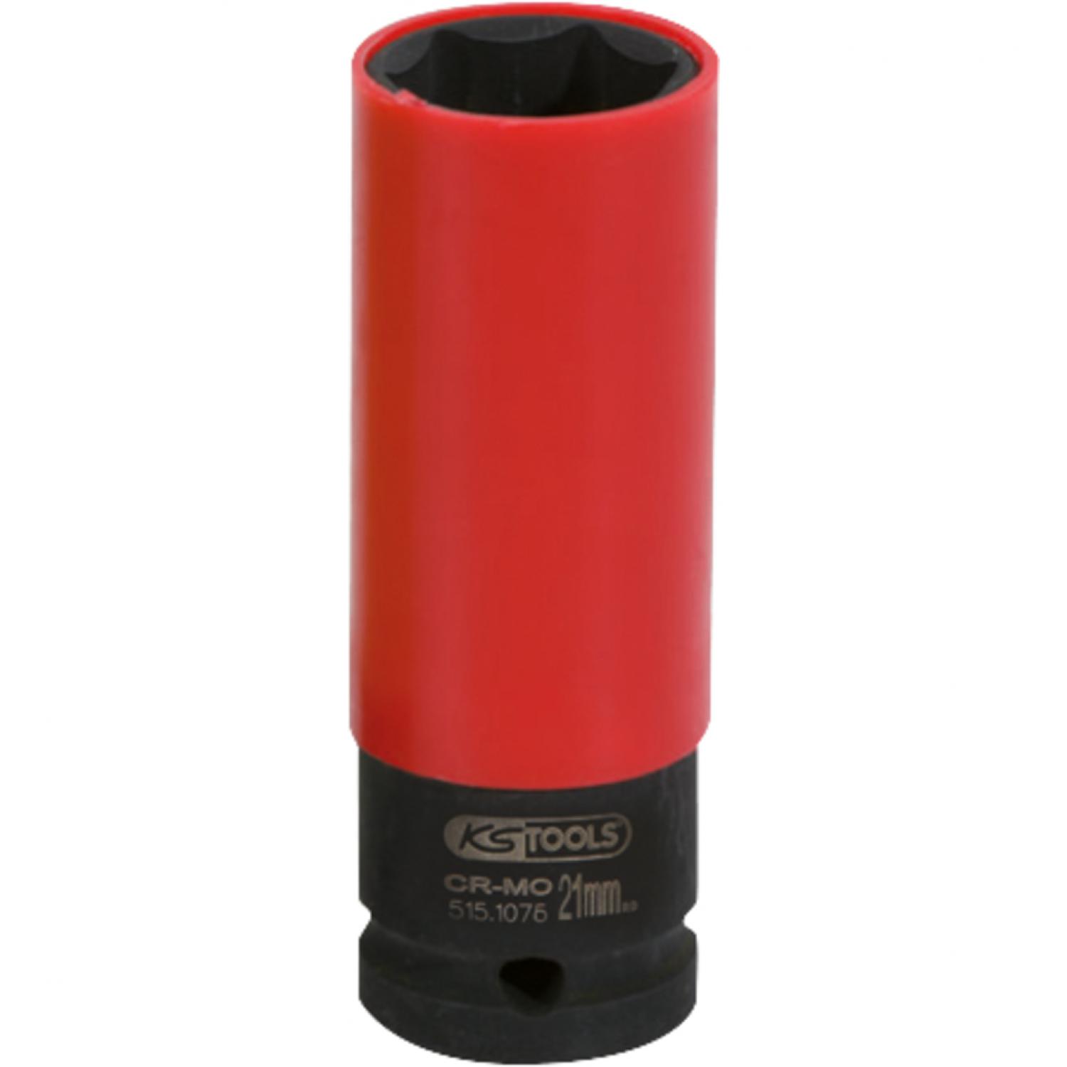 Силовая торцовая головка 1/2" для алюминиевых колесных дисков, прочная, длинная, 21 мм подвеска