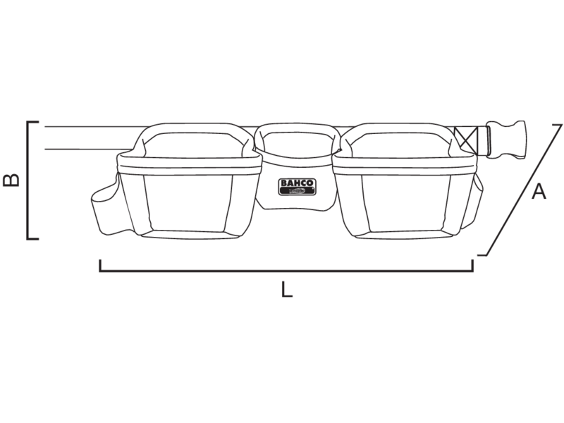 картинка Набор из трех сумок на ремне BAHCO 4750-JU3PB от магазина "Элит-инструмент"