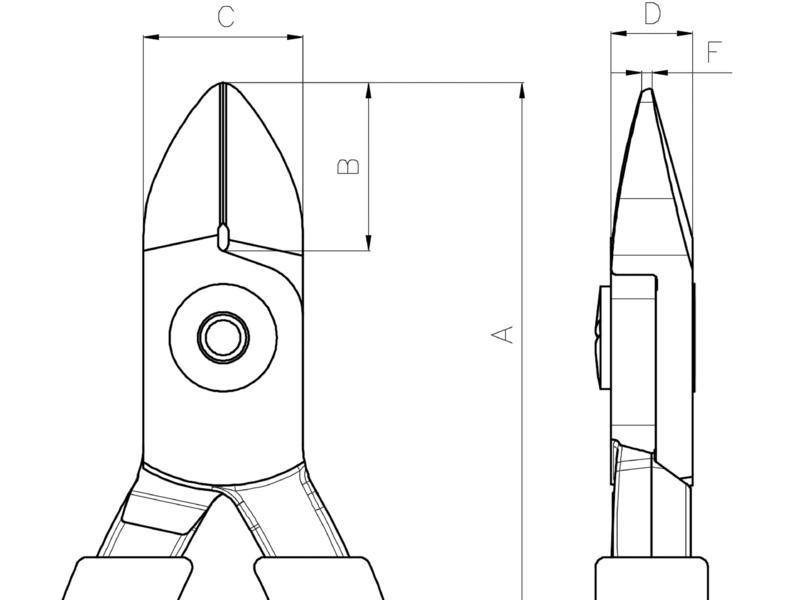 картинка Кусачки-бокорезы с овальной формой губок BAHCO C3140IP от магазина "Элит-инструмент"