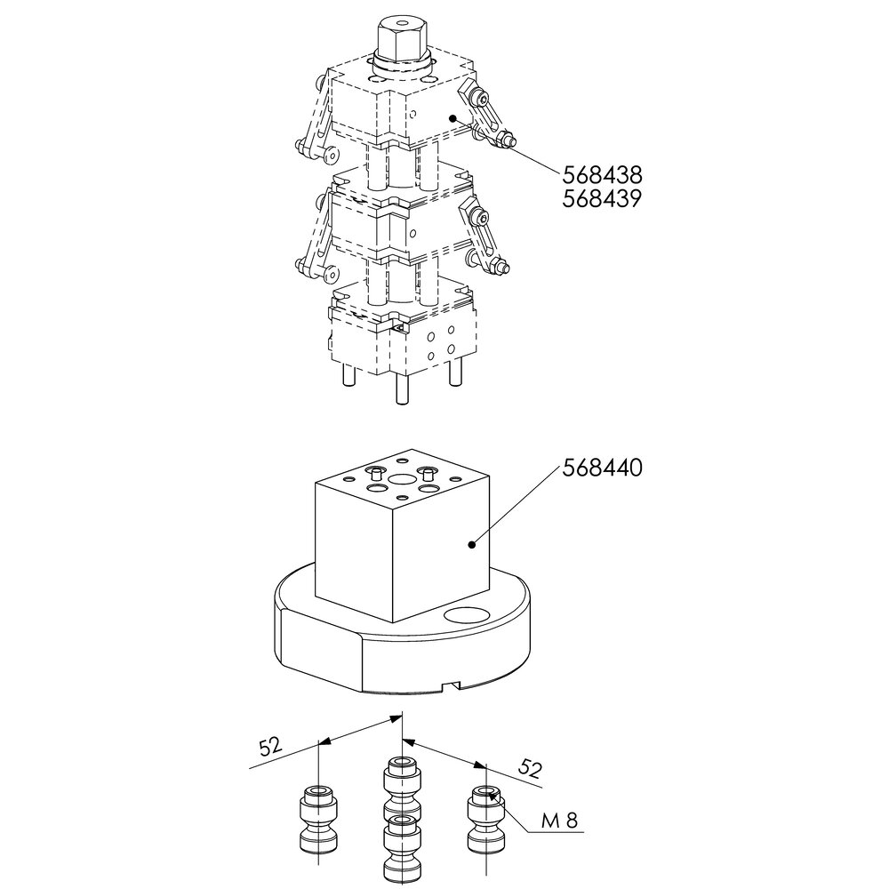 картинка Переходник для системы многократного зажима "EasyVise" АМF 568440 от магазина "Элит-инструмент"