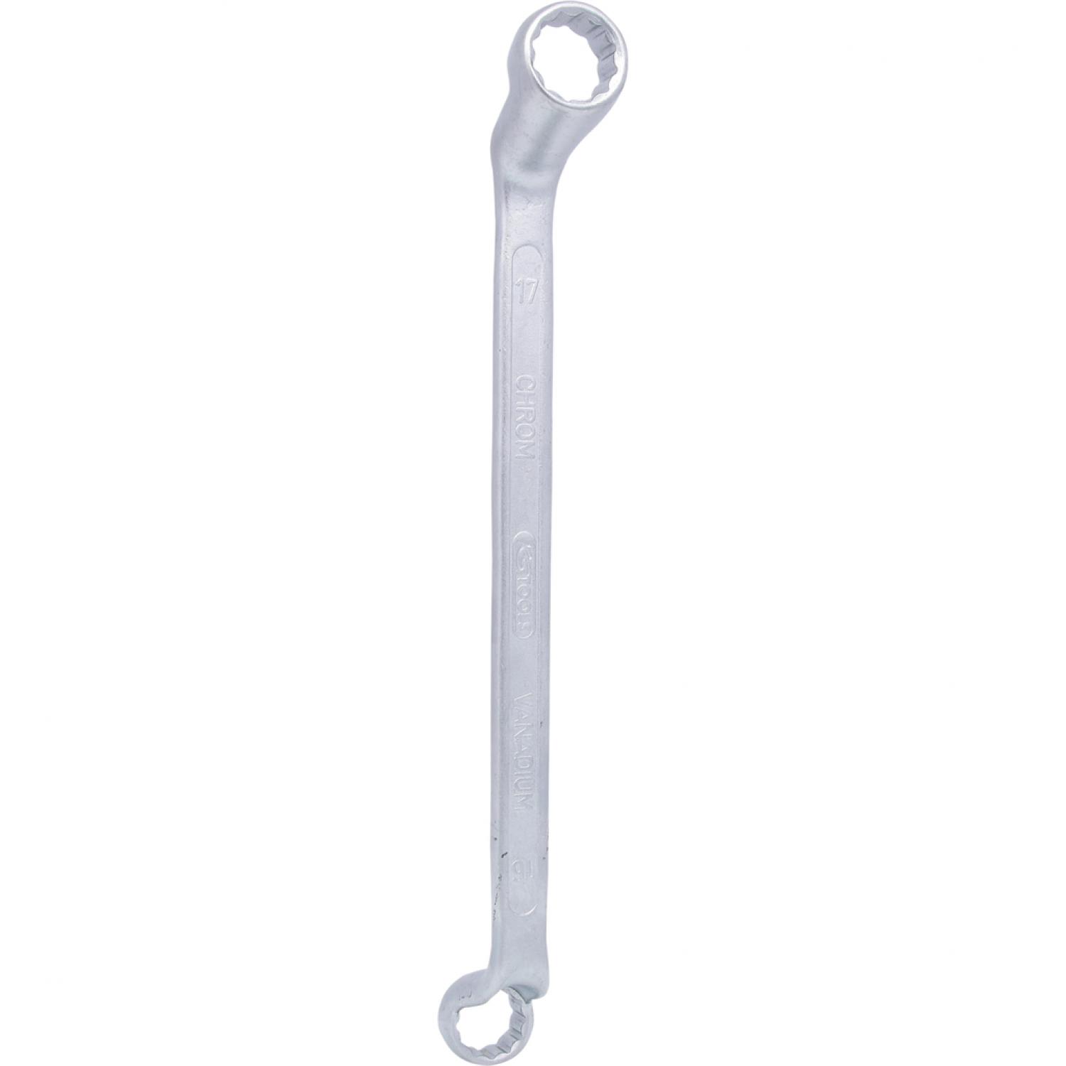 картинка Двусторонний накидной ключ, изогнутый, 16x17 мм от магазина "Элит-инструмент"