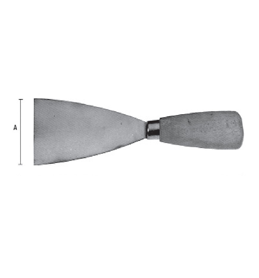 картинка Шпатель с гибким лезвием искробезопасный 80 мм, серия 071 MetalMinotti 071-0080 от магазина "Элит-инструмент"