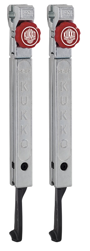 картинка 2 особо узких захвата с быстрой регулировкой (комплект) Kukko 1-255-P от магазина "Элит-инструмент"