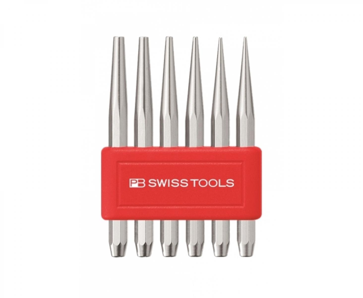 Набор восьмигранных конусообразных шлифованных пробойников PB Swiss Tools PB 735.BL