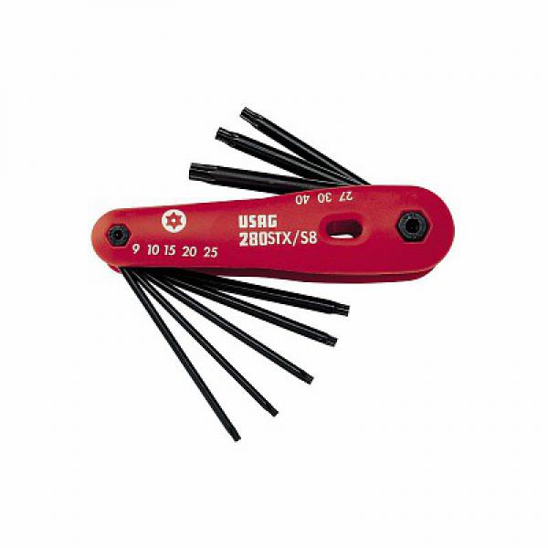 картинка Набор из 8 ключей для винтов TORX® Tamper Resistant 280 STX/S8 U02800195 от магазина "Элит-инструмент"