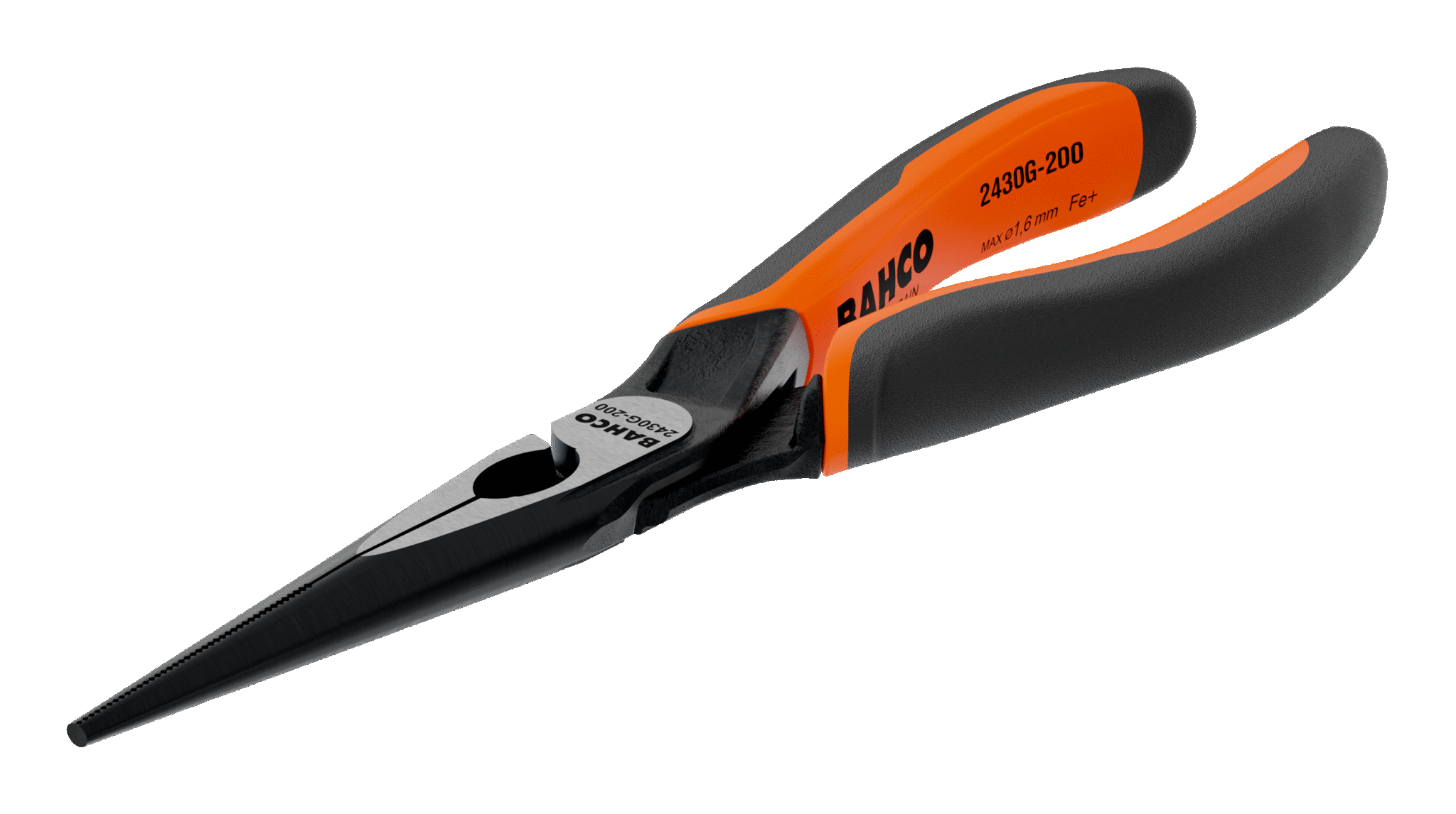 Плоскогубцы ERGO™ с удлиненными губками с двухкомпанентными рукоятками и фосфатным покрытием (160 mm) BAHCO 2430 G-160