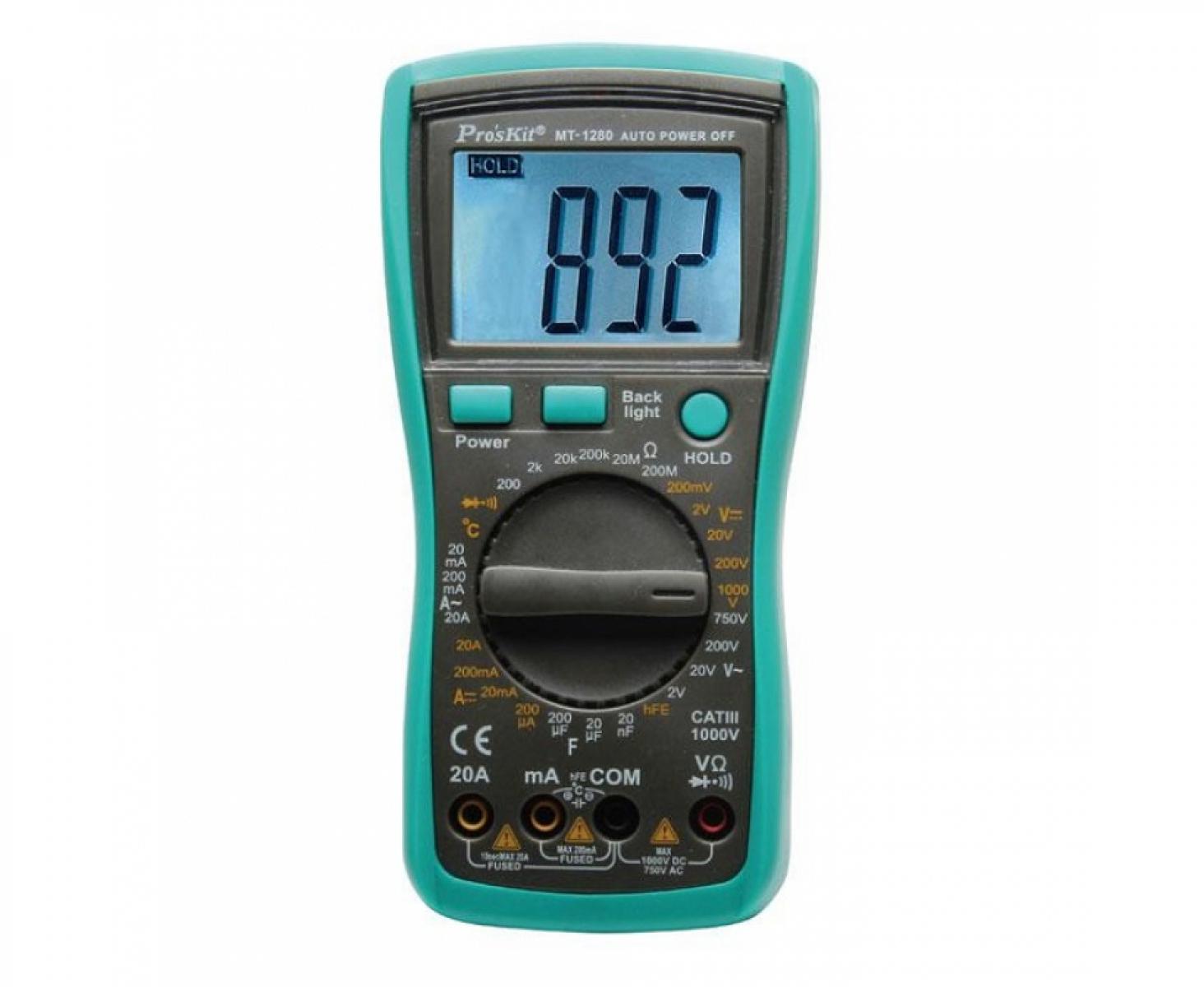 картинка Мультиметр цифровой ProsKit MT-1280 от магазина "Элит-инструмент"