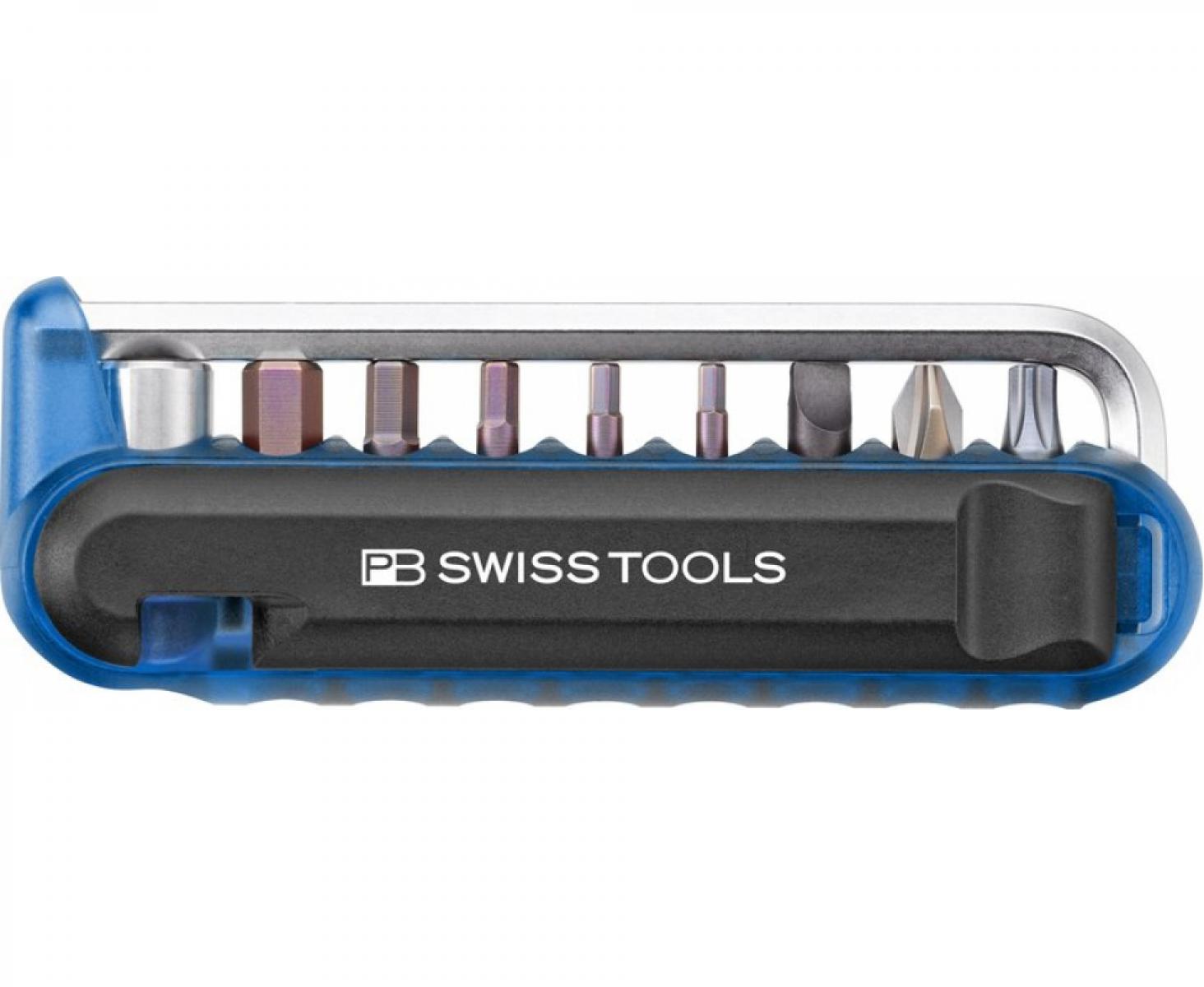 картинка Набор сменных бит SL PH TX HEX формы C6,3 PB Swiss Tools PB 470.Blue 10 шт. 0.8 x 5.5 от магазина "Элит-инструмент"