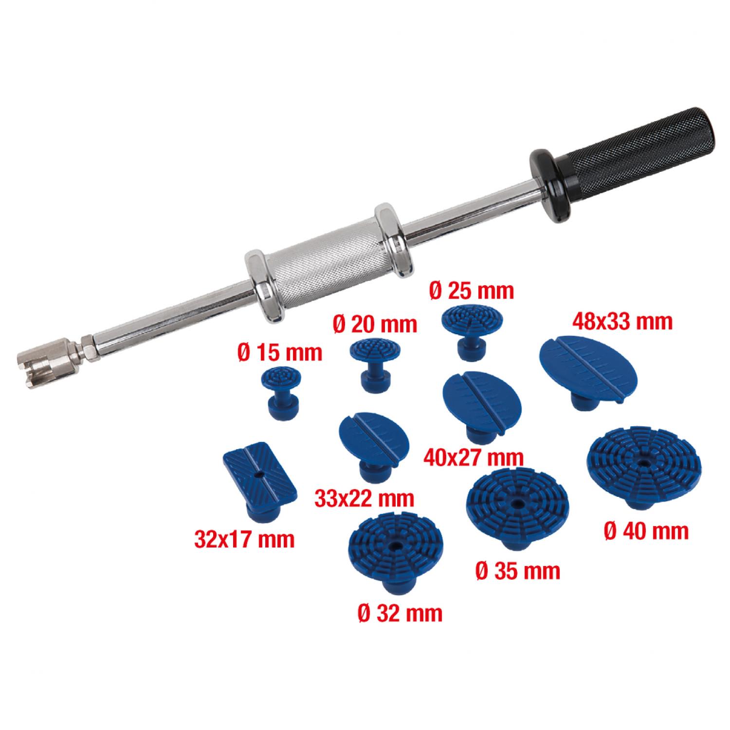 Профессиональный комплект рихтовочных скользящих молотков, 11 шт