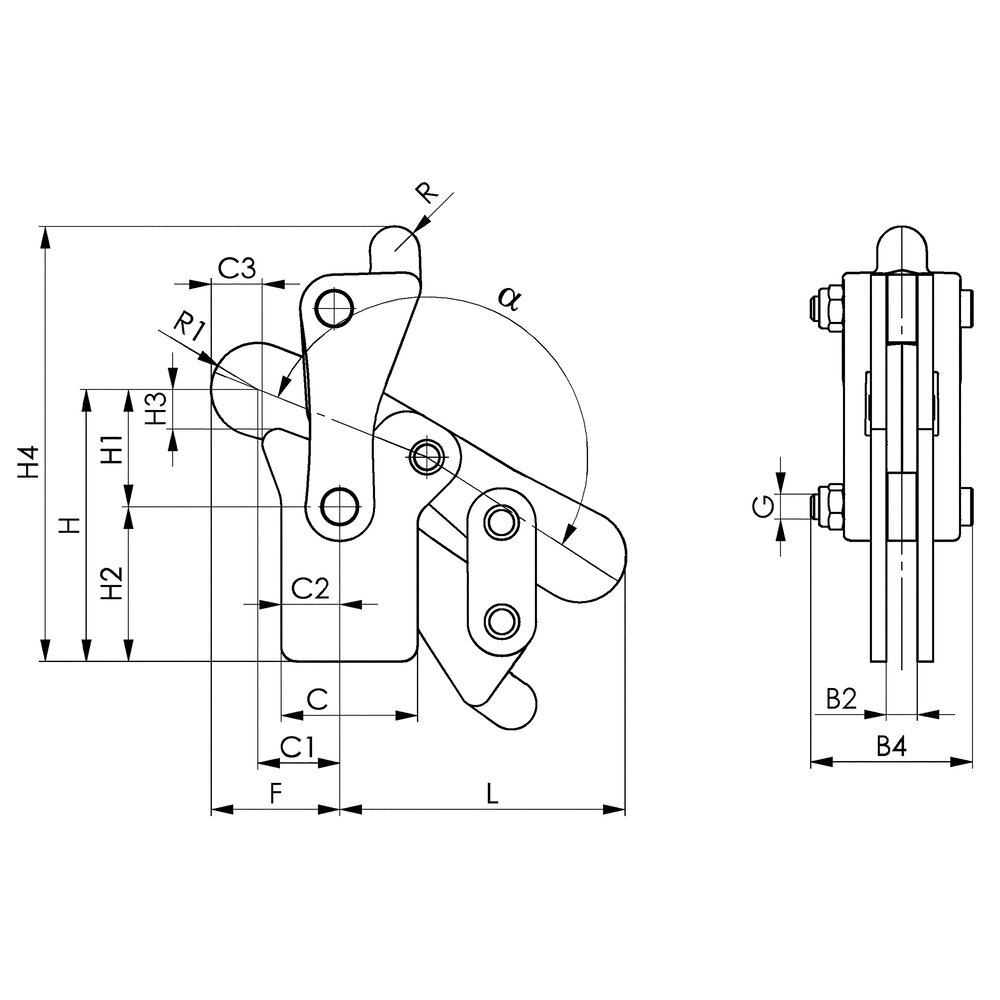 картинка Модульный зажим АМF 90803 от магазина "Элит-инструмент"
