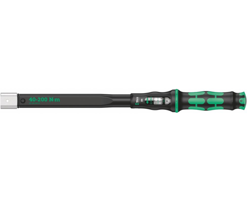 картинка Динамометрический ключ Wera Click-Torque X 4 40-200 Nm для сменных насадок WE-075654 от магазина "Элит-инструмент"