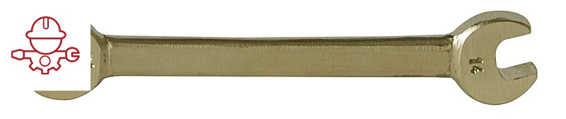 картинка Неискрящий двусторонний рожковый гаечный ключ (DIN 895) Kukko 1006F2224 от магазина "Элит-инструмент"