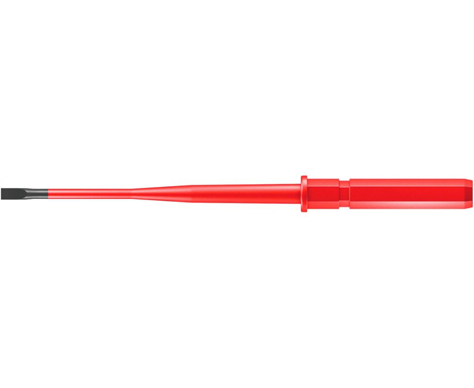 картинка Отвертка Wera Kraftform Kompakt VDE 60 iS WE-003406 0.6 х 3.5 х 154 шлицевая с зауженным стержнем от магазина "Элит-инструмент"