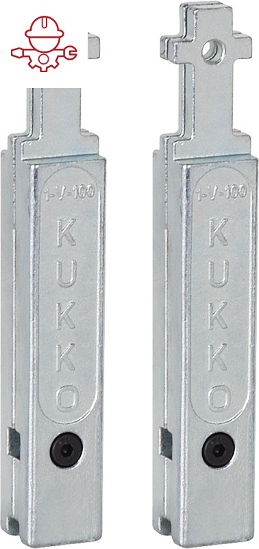 картинка 2 удлинителя захватов (комплект) Kukko 1-V-100-P от магазина "Элит-инструмент"