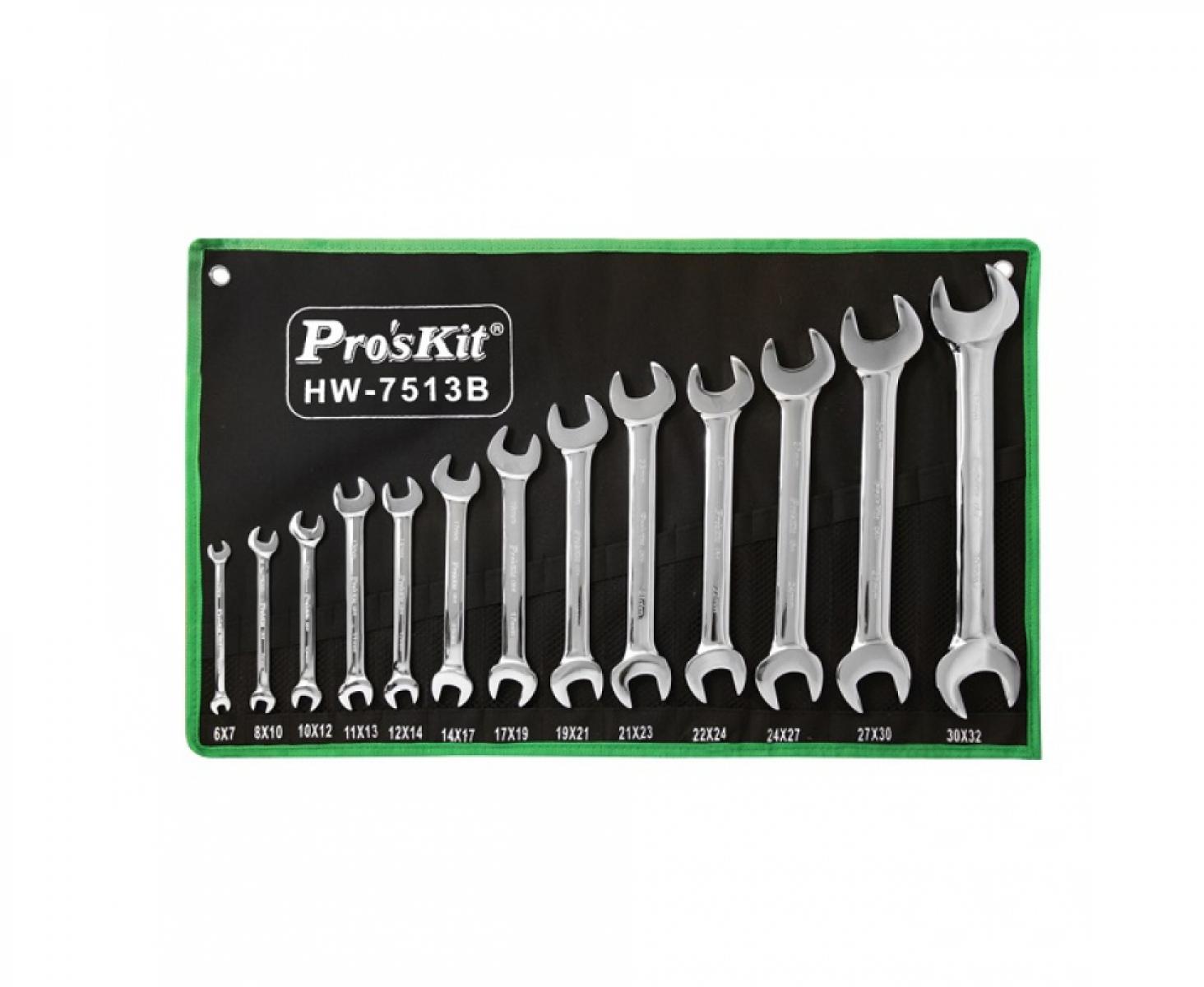 картинка Набор гаечных ключей ProsKit HW-7513B от магазина "Элит-инструмент"