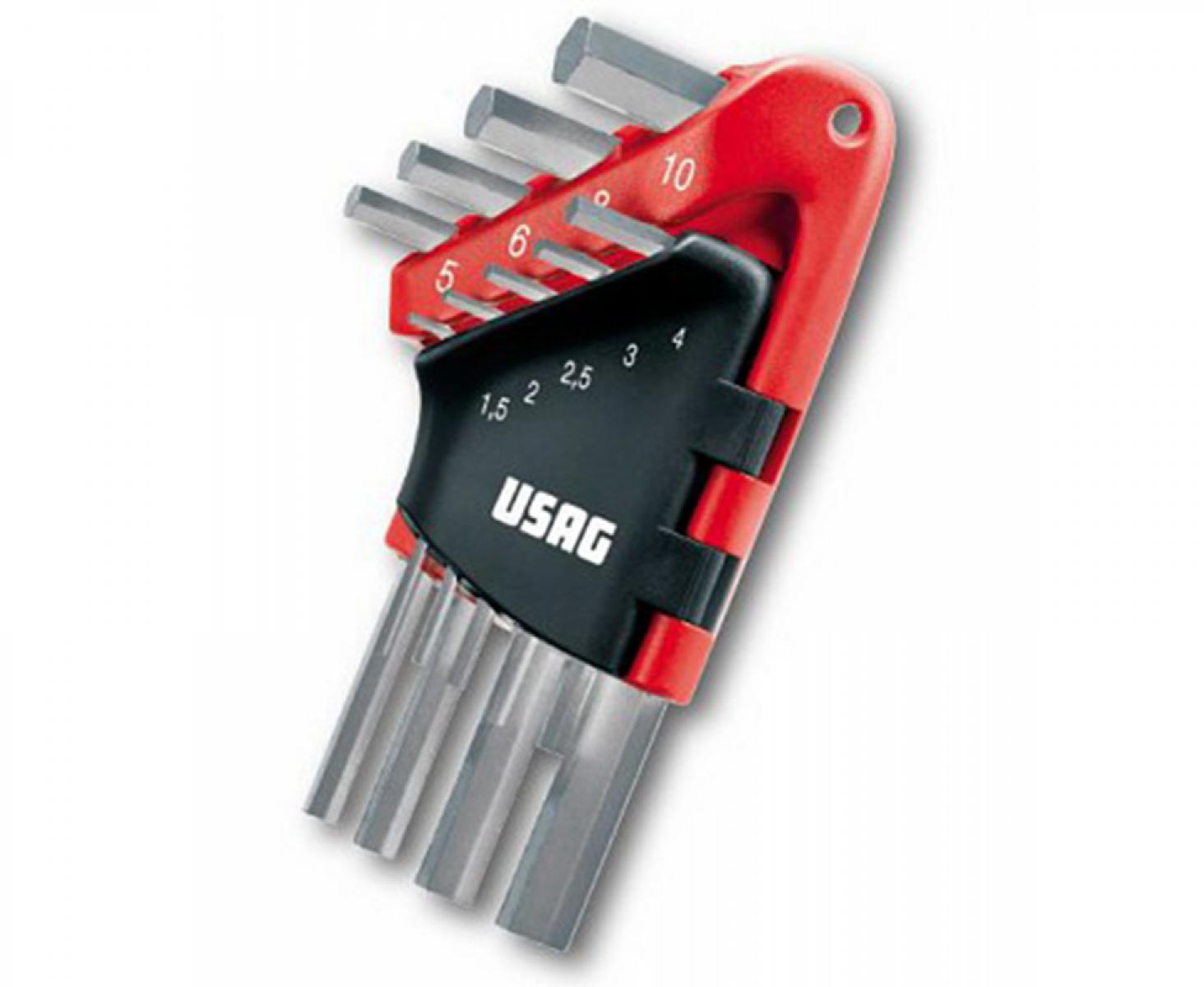 картинка Набор шестигранных штифтовых ключей USAG 280 S9 U02800287 9 предметов от магазина "Элит-инструмент"