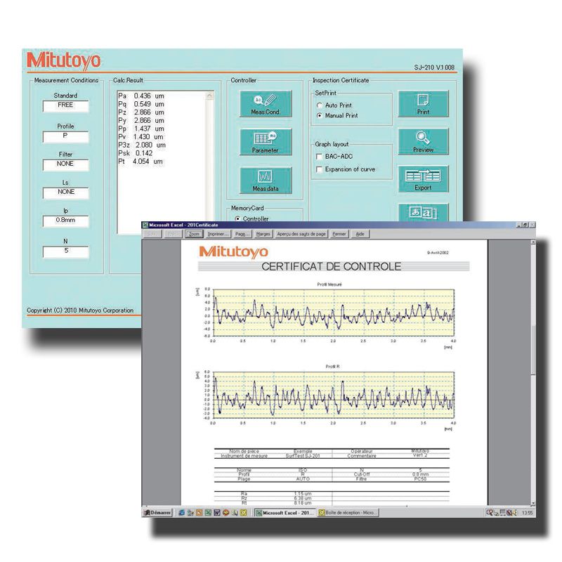 ПО для профилометров SJ, SV-2100 USB Communication Tool Mitutoyo серия 178