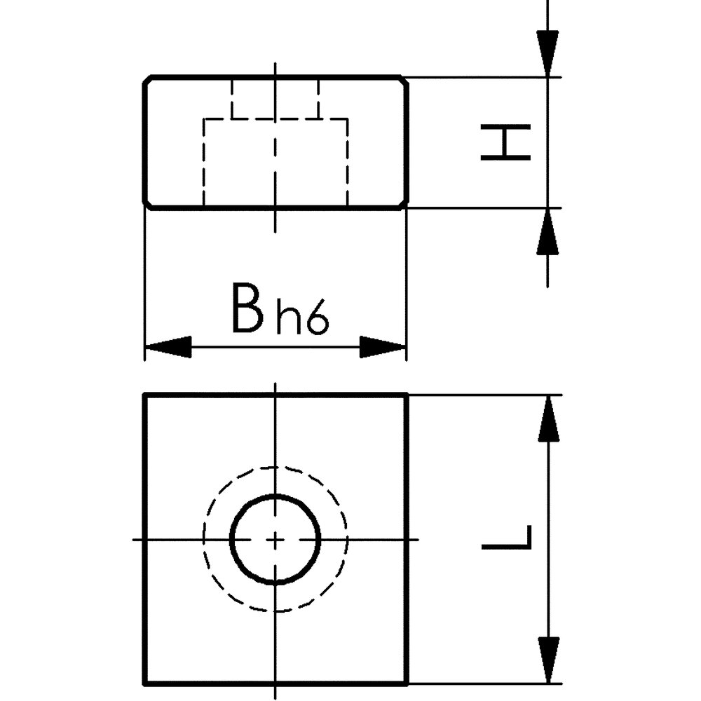 картинка Индексирующая Т-образная гайка АМF 550288 от магазина "Элит-инструмент"