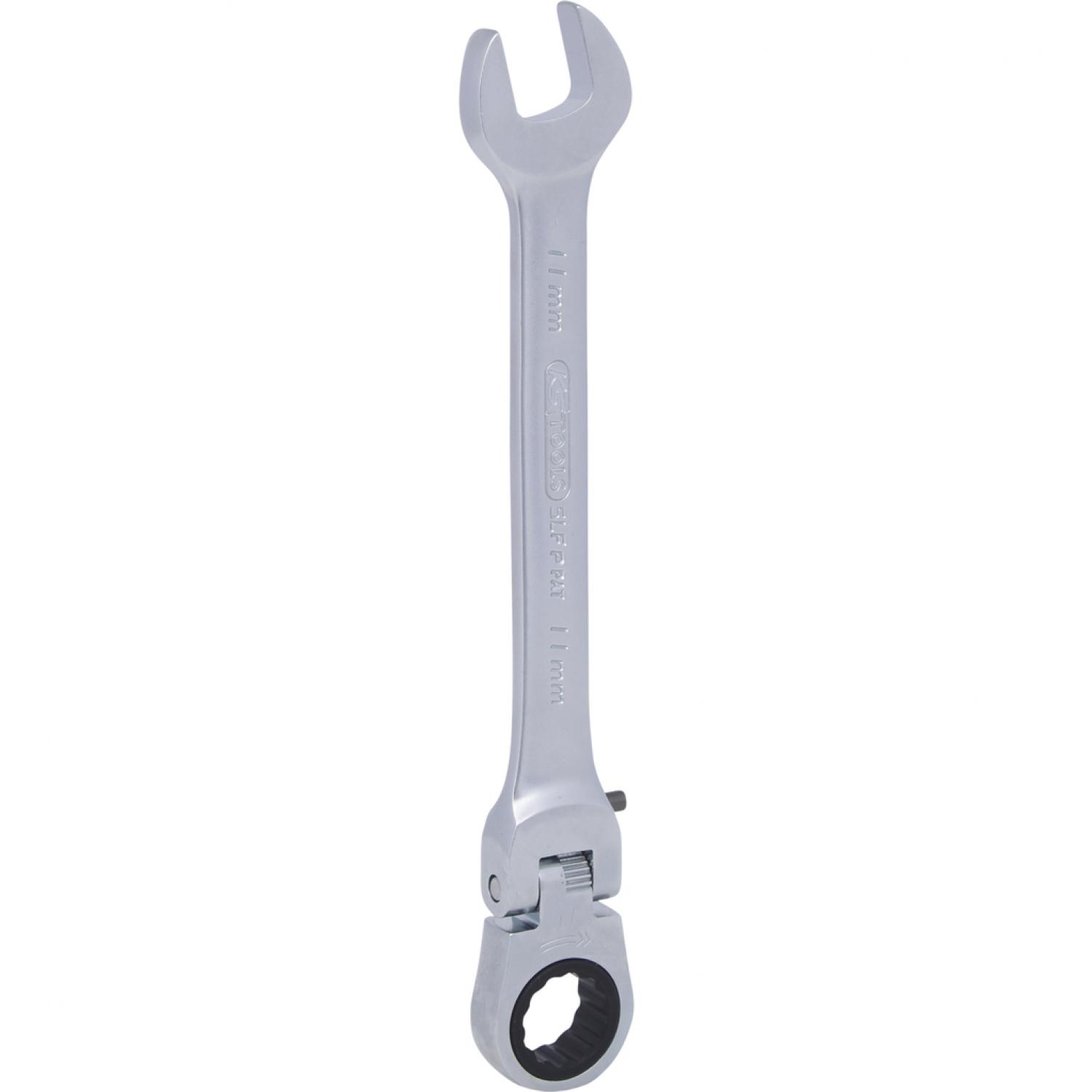 Шарнирный комбинированный ключ с трещоткой GEARplus, регулируемый, 11 мм