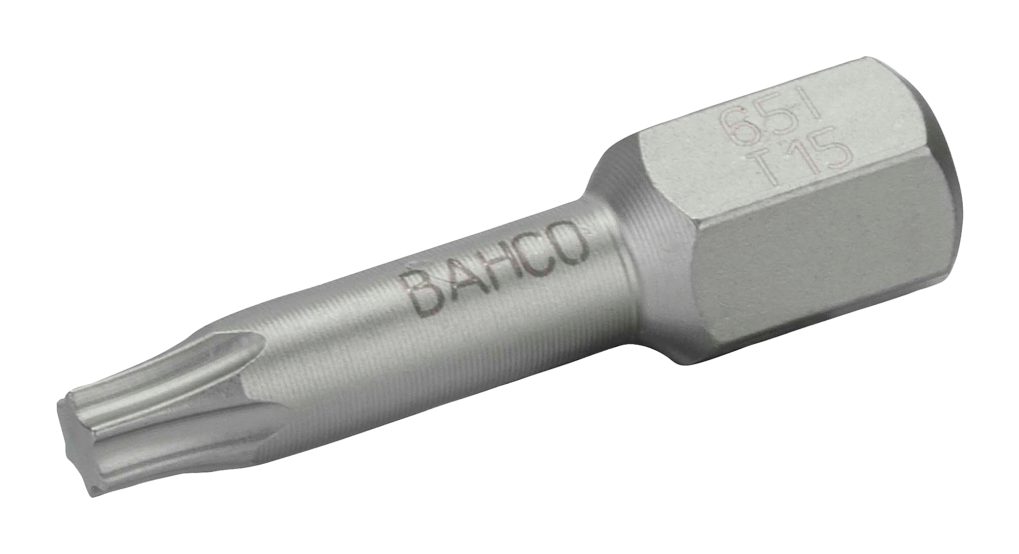 картинка Торцевые биты из нержавеющей стали Torx® - 25 мм BAHCO 65I/T15 от магазина "Элит-инструмент"