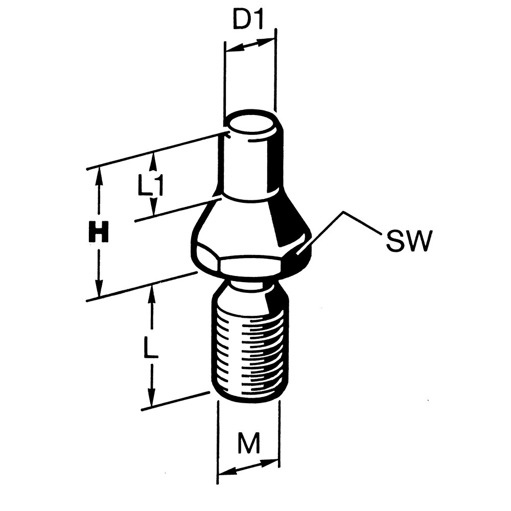 картинка Опорный штифт, круглый АМF 89011 от магазина "Элит-инструмент"