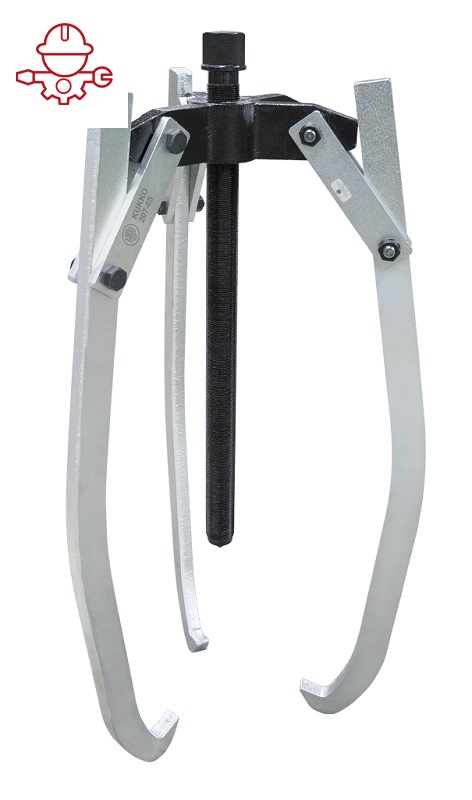 картинка Универсальный трёхзахватный съёмник с шарнирными захватами и регулировкой глубины фиксации Kukko 207-80 от магазина "Элит-инструмент"