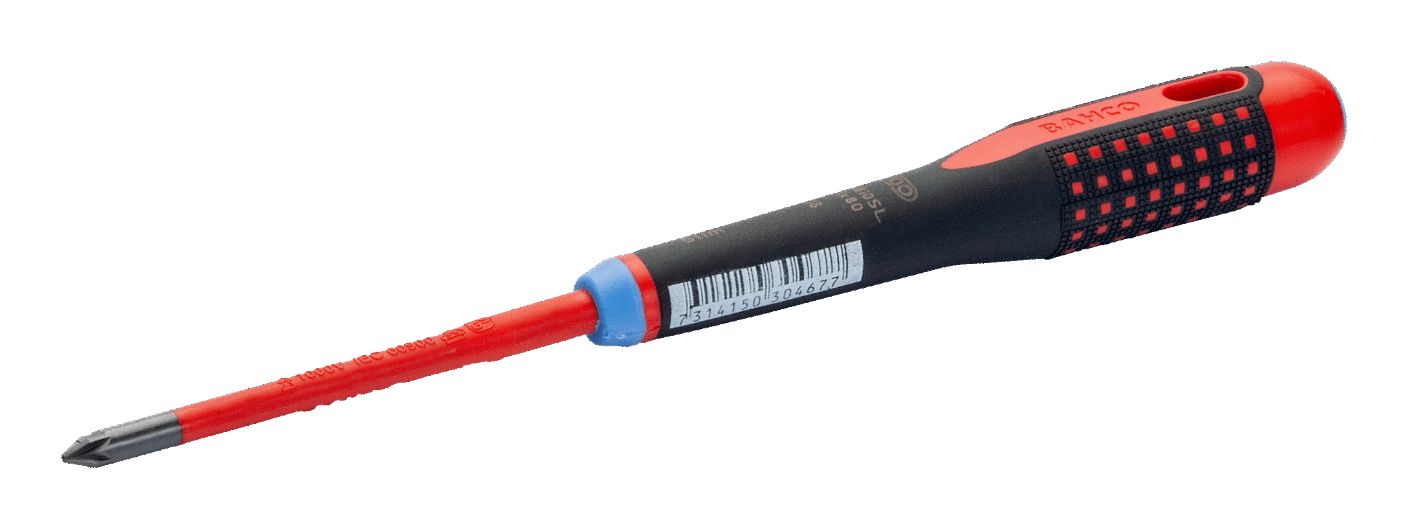 Изолированные отвертки ERGO™ под винты Pozidriv с тонким стержнем. Под винты Pozidriv BAHCO BE-8810SL