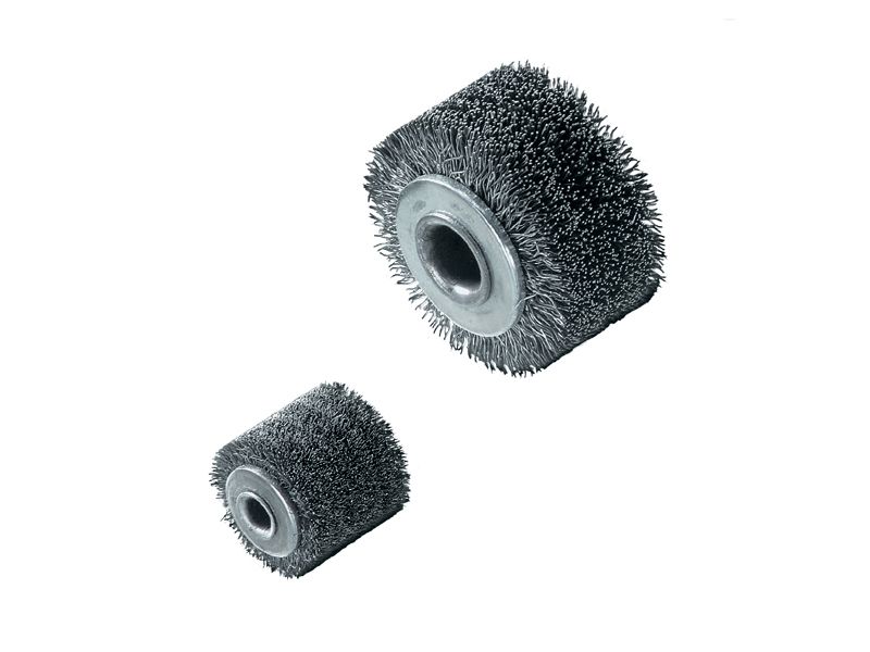 картинка Щетка для зачистки, стальная, гофрированная проволока диаметр 40 мм ширина 25 мм ворс 0,15 мм LESSMANN 301.225.15 от магазина "Элит-инструмент"