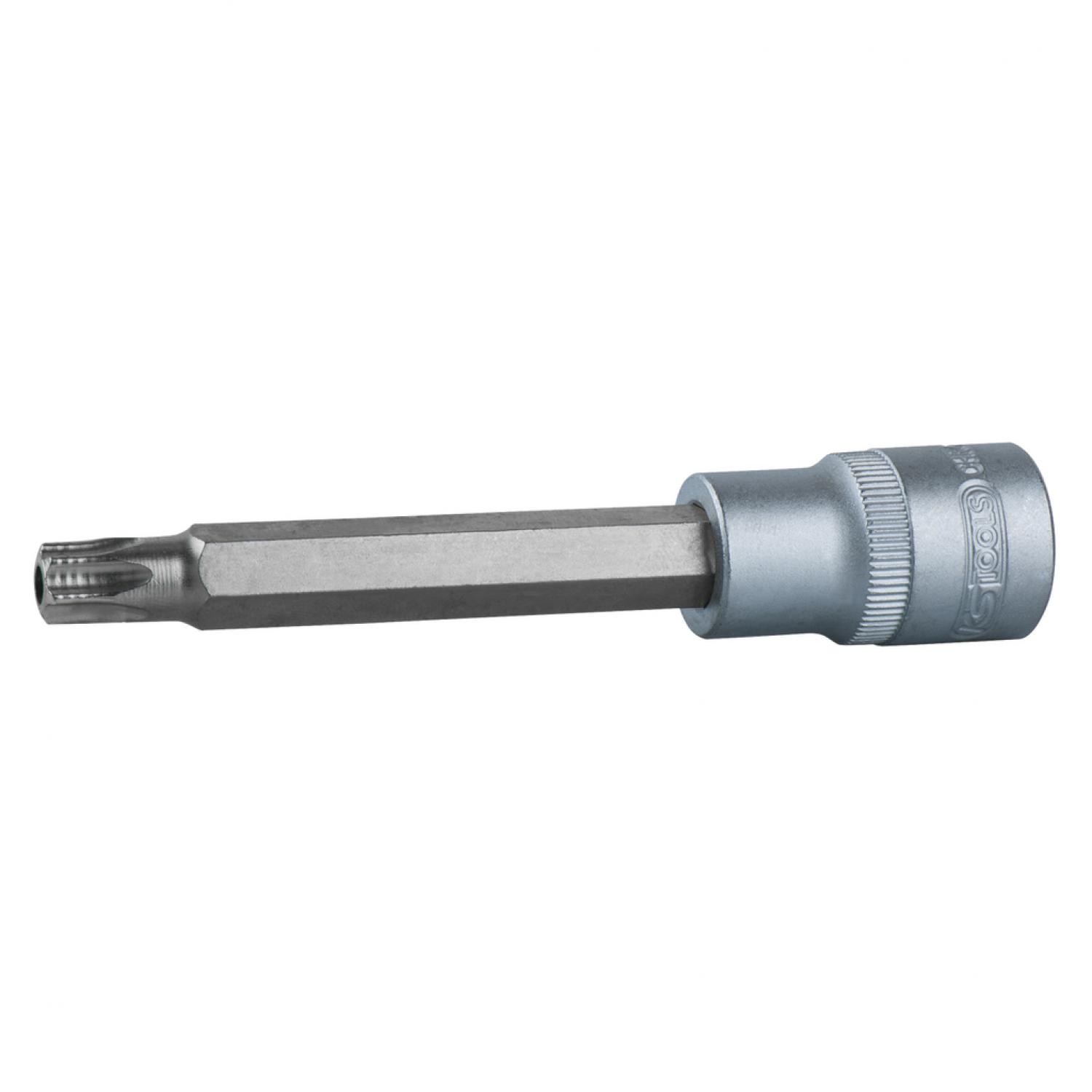 Торцовая головка с профилем Torx 1/2" с битом и торцовым отверстием, длинная, TВ60