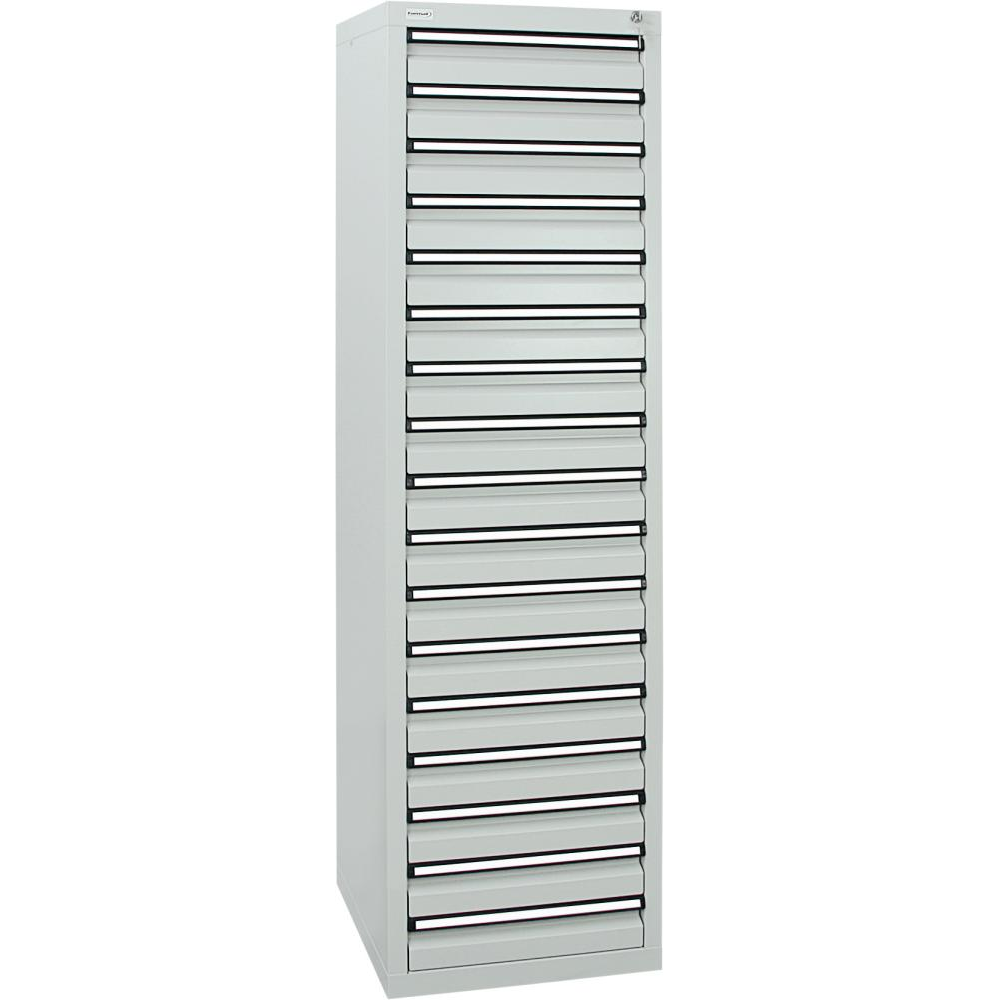 картинка Шкаф формата Ш1800хГ500хВ500мм RAL 7035/7035 17 ящиков 35кг 3031 5059 Fplus от магазина "Элит-инструмент"