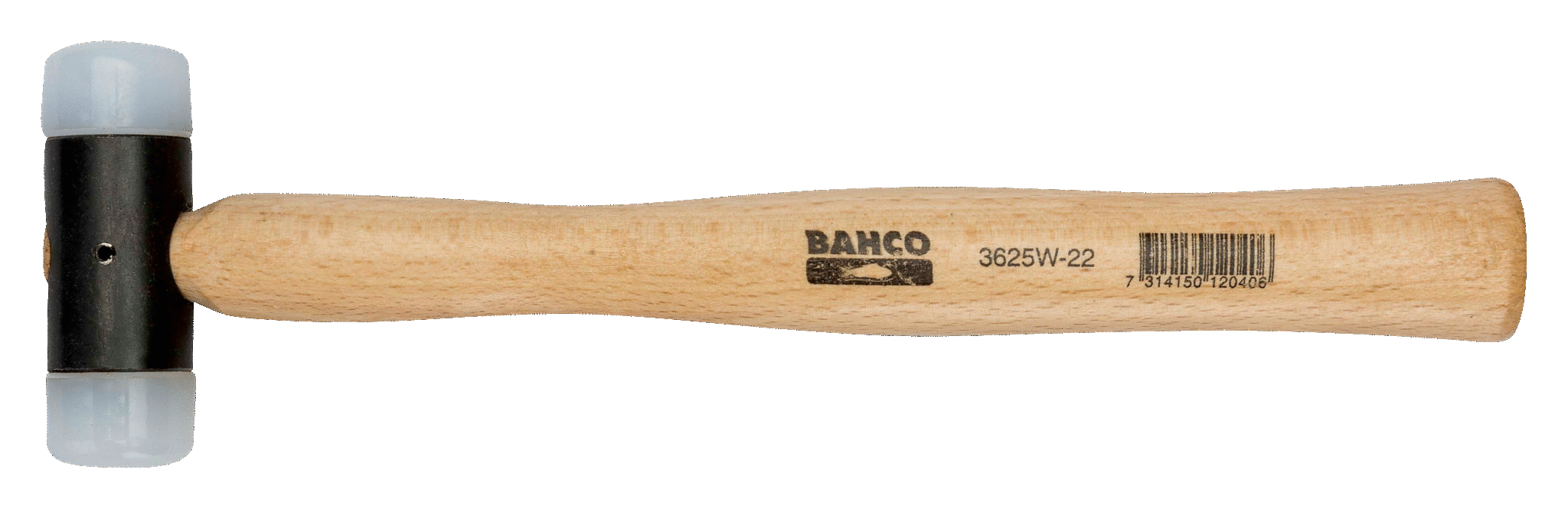 картинка Молоток с нейлоновыми бойками, деревянная рукоятка BAHCO 3625W-28 от магазина "Элит-инструмент"