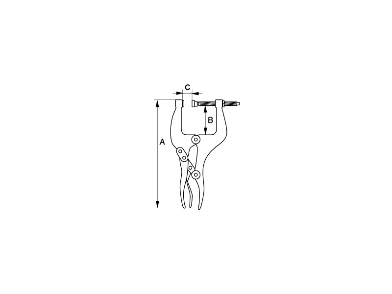 картинка Ручные тиски с фиксатором BAHCO 2949-190IP от магазина "Элит-инструмент"