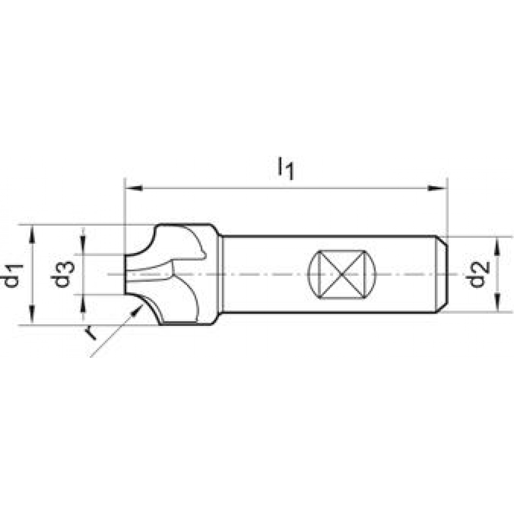 картинка Фреза вогнутая DIN6518 HSSCo8 заготовка форма B FORMAT 16мм 2262 1600 Fplus от магазина "Элит-инструмент"