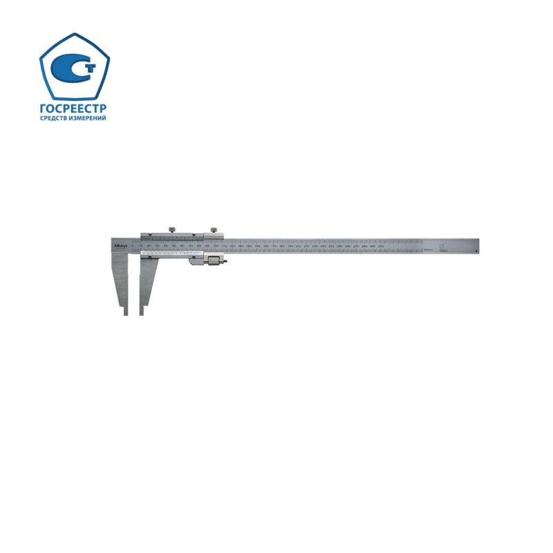 картинка Штангенциркуль нониусный, скруглённые губки, 0-600мм, 0,02мм, с микроподачей, Metric Mitutoyo СМ60 160-101  от магазина "Элит-инструмент"