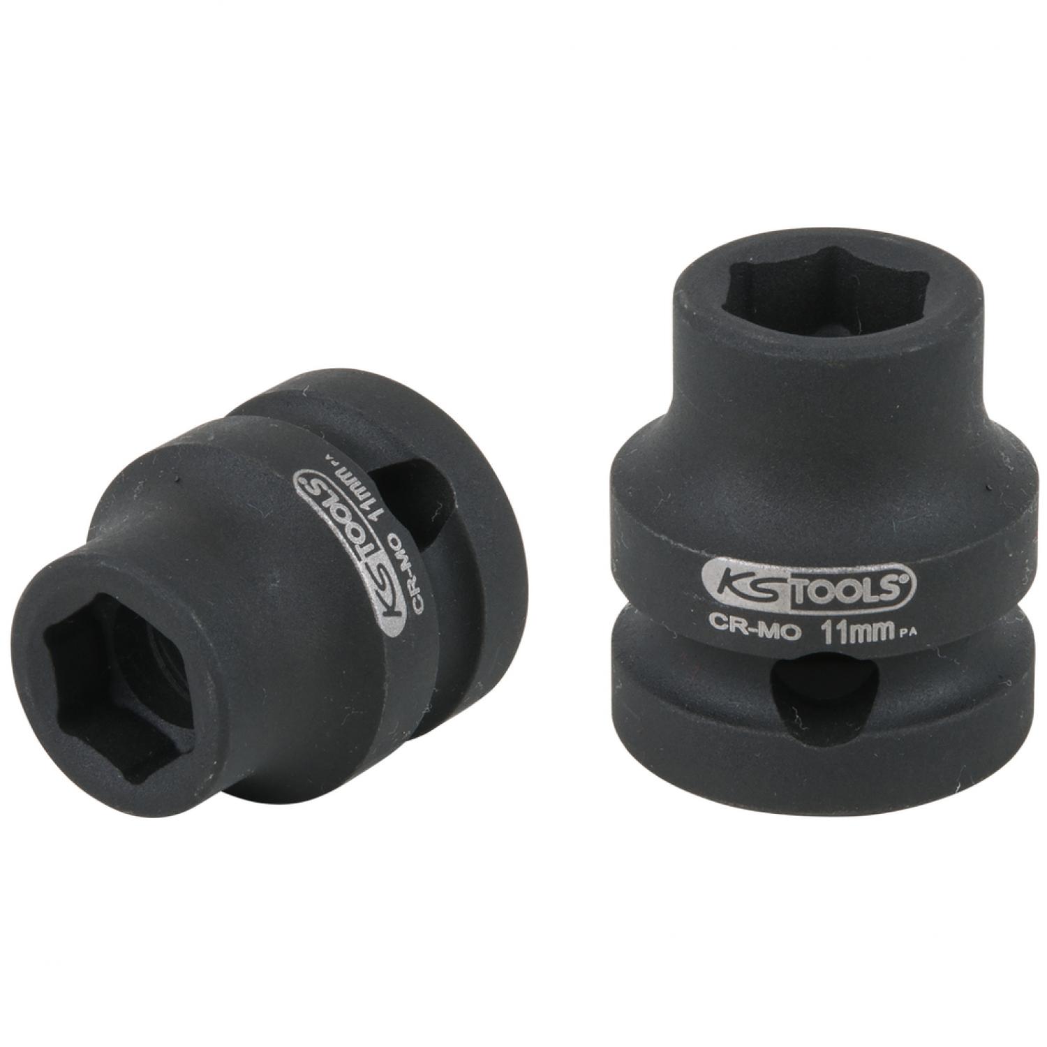 картинка Шестигранная ударная торцевая головка 1/2'', короткая, 11 мм от магазина "Элит-инструмент"