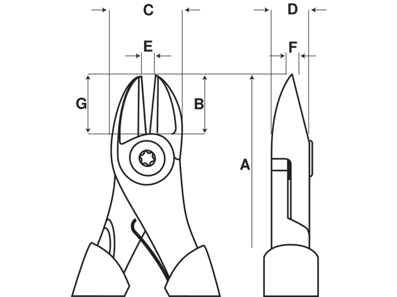 Мощные кусачки BAHCO TRX 8180