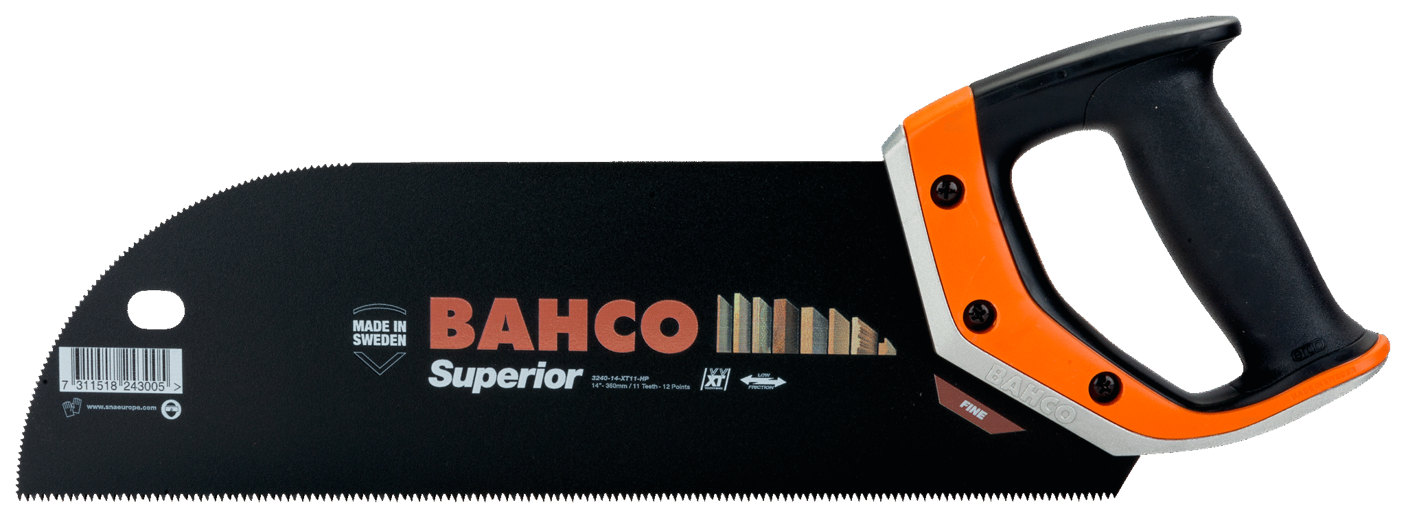 Ножовка по дереву Bahco Superior 3240-14-xt11-HP 350 мм.