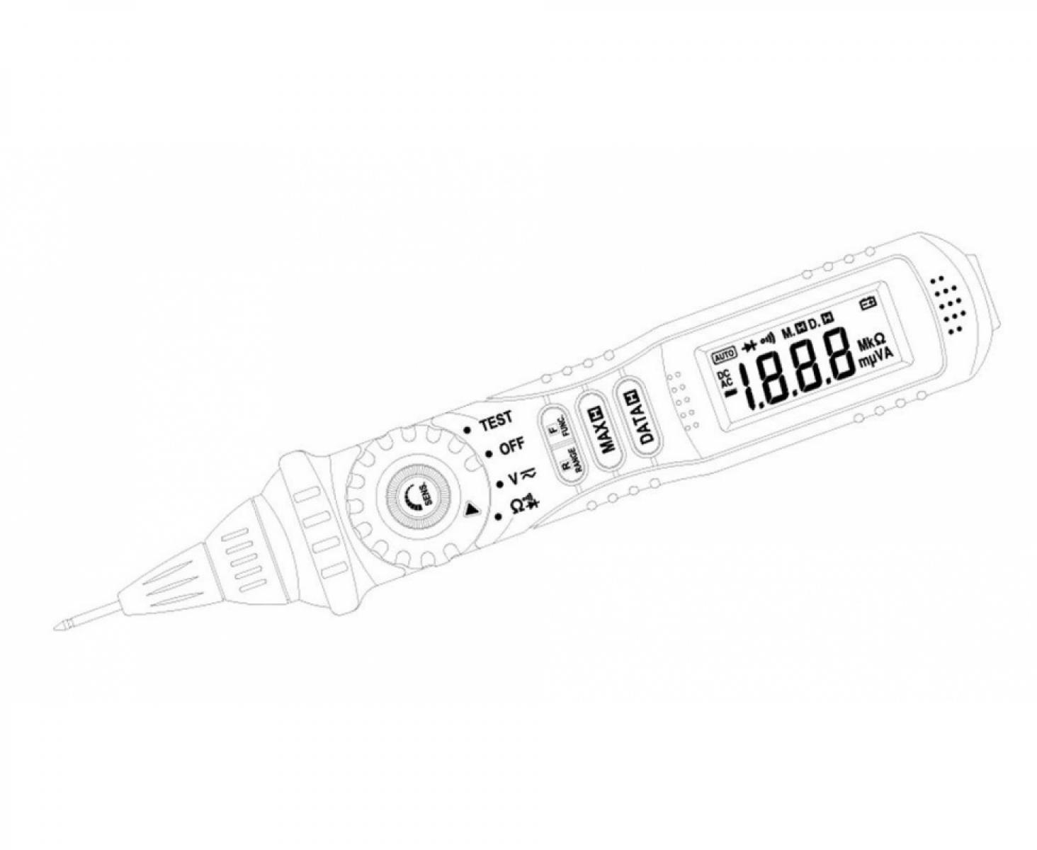 картинка Мультиметр-щуп цифровой Mastech MS8211 от магазина "Элит-инструмент"