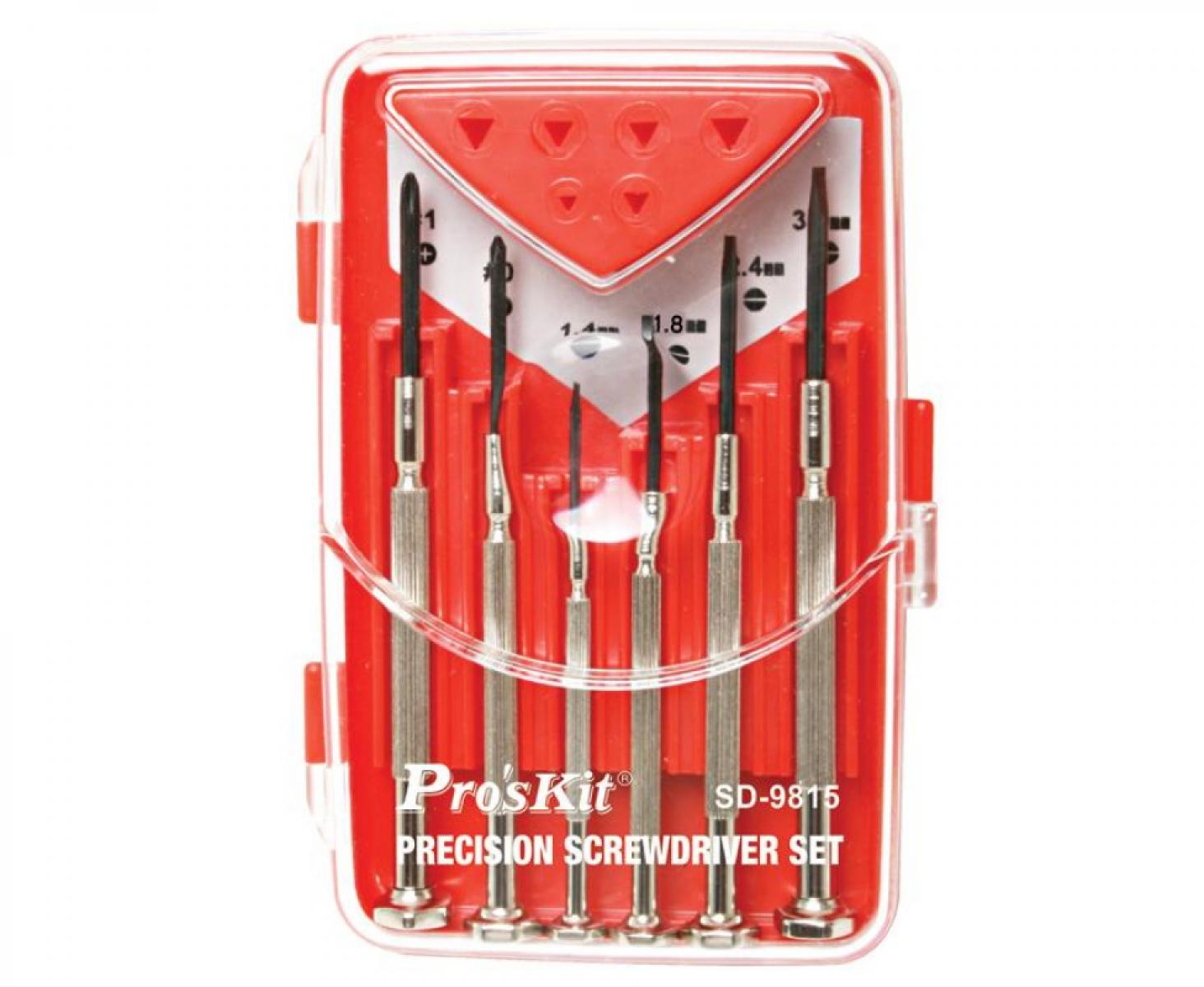 картинка Набор прецизионных отверток ProsKit SD-9815 от магазина "Элит-инструмент"