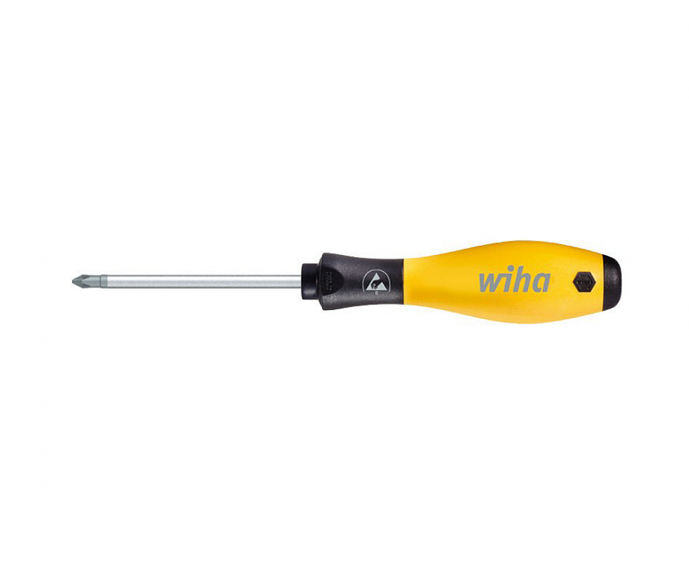 Отвертка Wiha SoftFinish ESD Phillips 311ESD 08184 PH0 x 60 крестовая