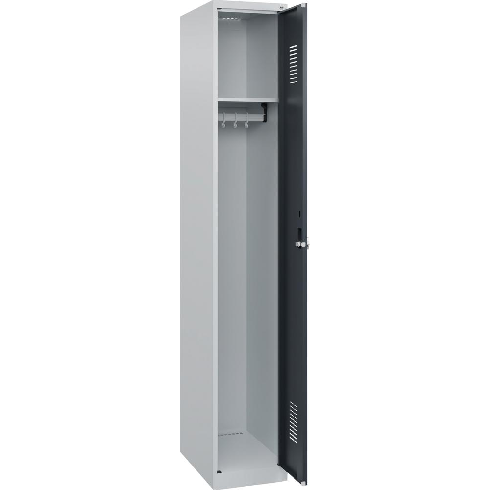 картинка Гардероб BASIC Ш300хГ500хВ1850 мм RAL 7035/7016, 1 отделение 3037 2530 Fplus от магазина "Элит-инструмент"