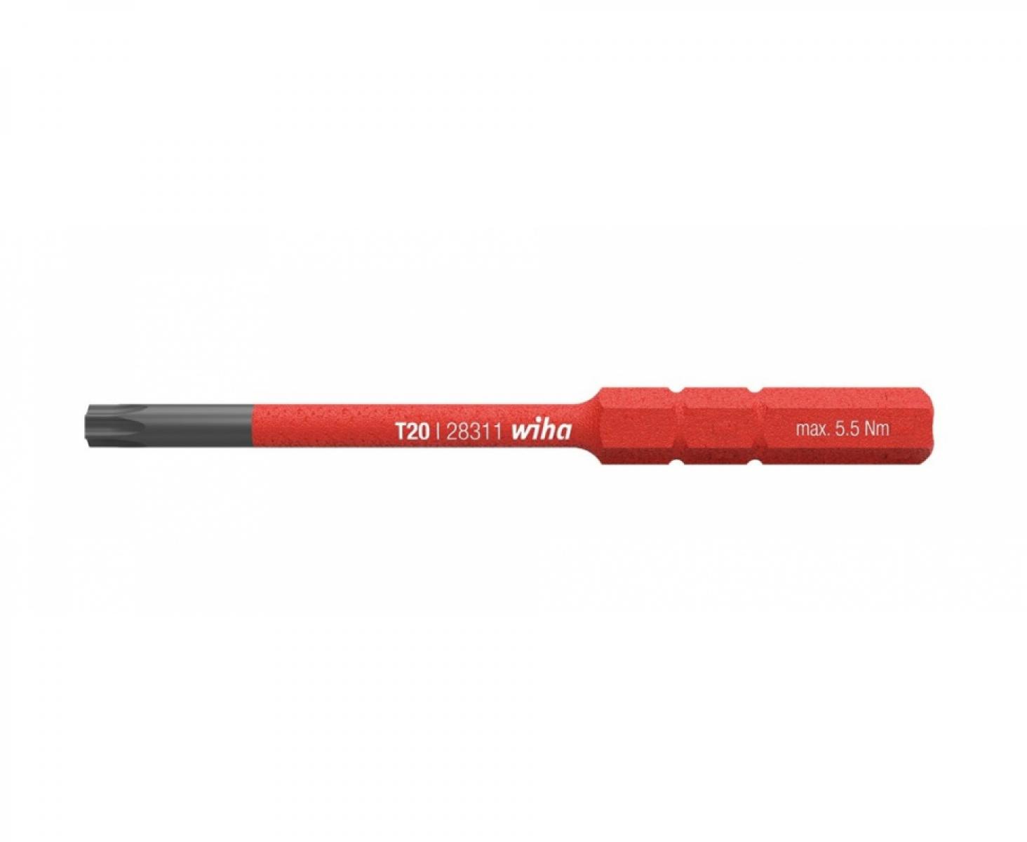 картинка Бита Wiha SoftFinish electric slimBit Torx 2831-15 41160 T9 х 75 х 1.3Нм не версия slim от магазина "Элит-инструмент"
