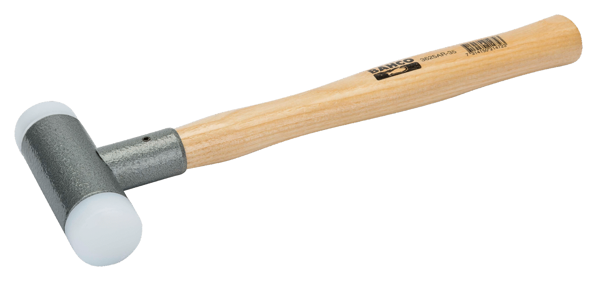 Молоток безотбойный с нейлоновыми бойками, деревянная рукоятка BAHCO 3625AR-35