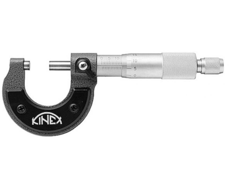 картинка Микрометр внешний 0-25 мм Kinex 7002 от магазина "Элит-инструмент"