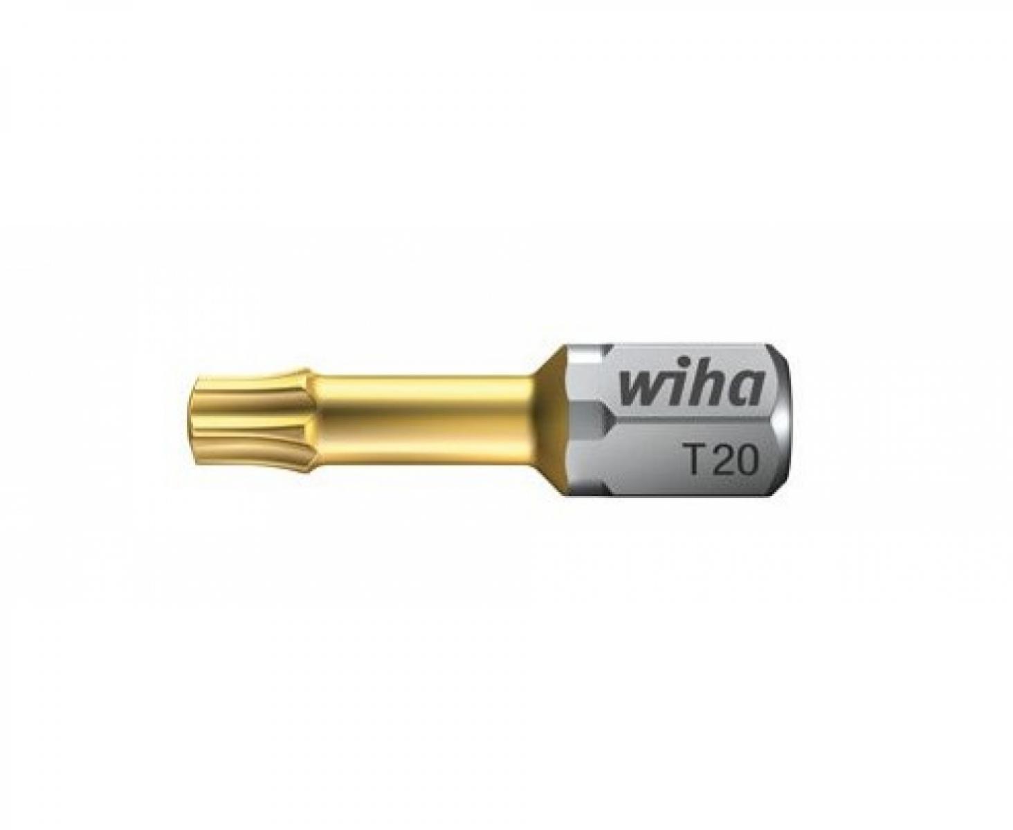 картинка Бита Wiha TiN Torsion TORX 7015 TiN 20976 T20 x 25 от магазина "Элит-инструмент"