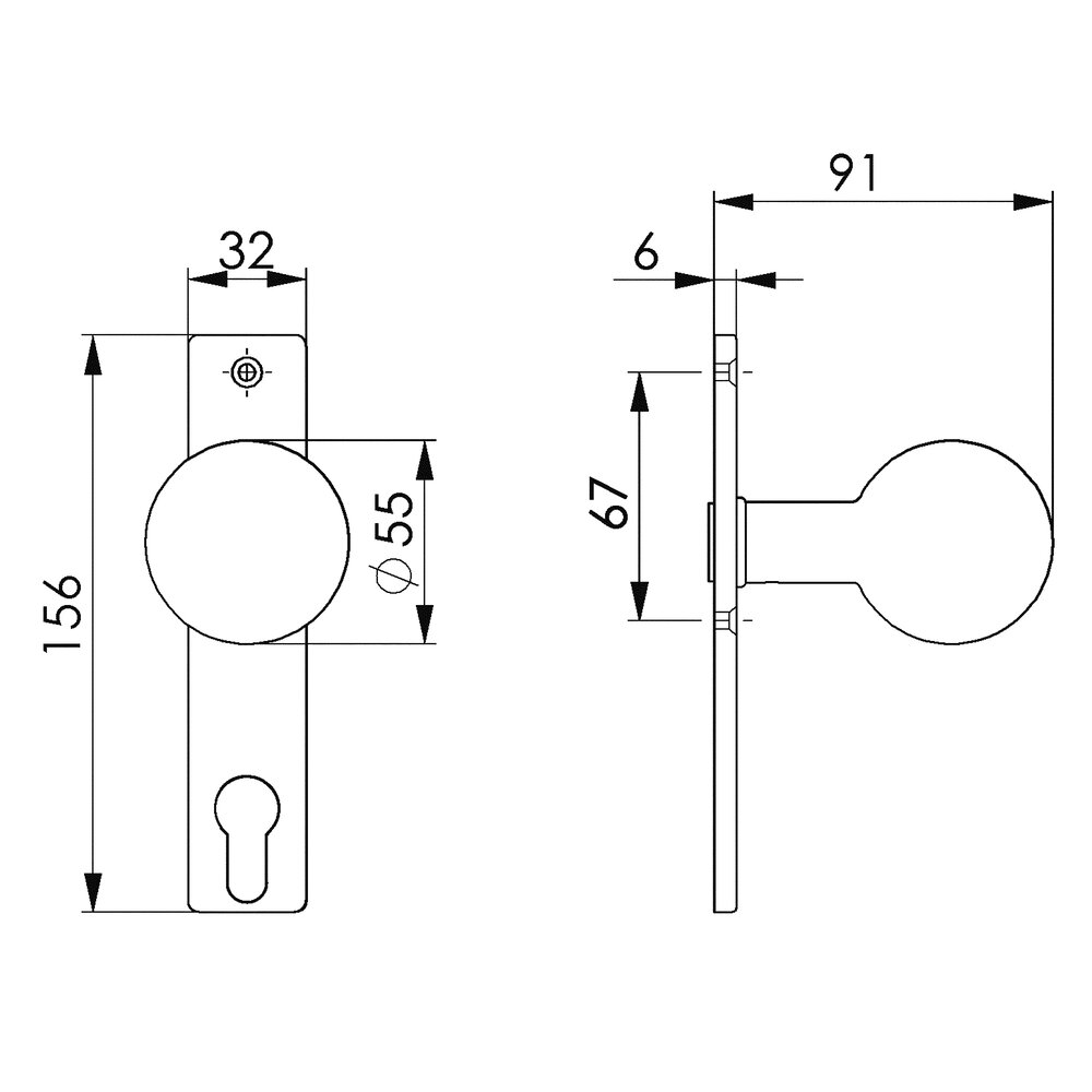 картинка Дверная ручка, прямая АМF 16782 от магазина "Элит-инструмент"