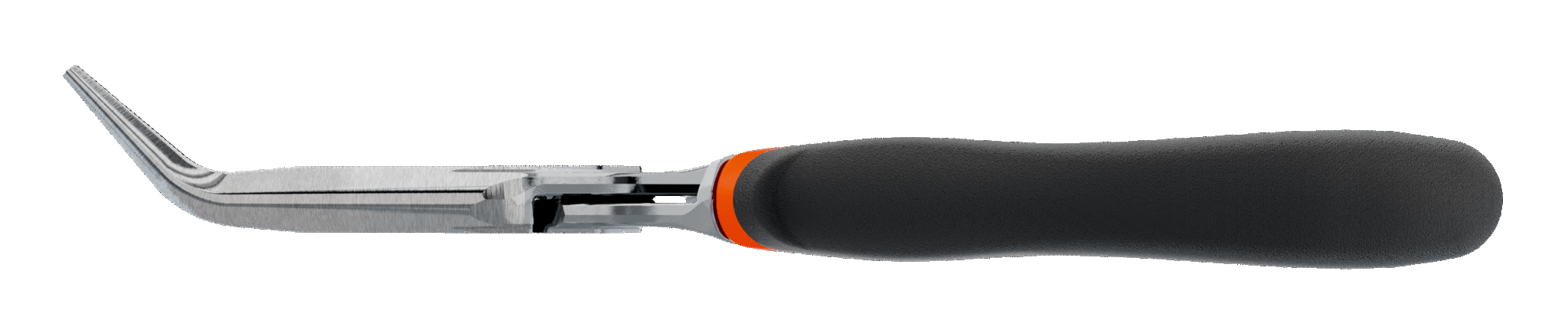 картинка Плоскогубцы ERGO™ с удлиненными изогнутыми губками c двухкомпанентными рукоятками и хромированным покрытием,45° (200 mm) Промышленная упаковка BAHCO 2427 GC-200IP от магазина "Элит-инструмент"