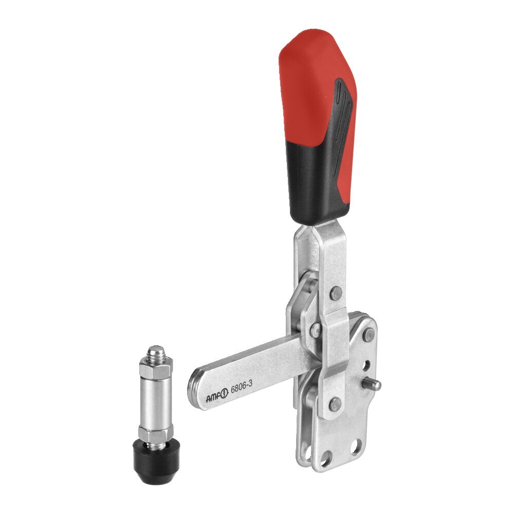 Вертикальный шарнирный зажим с красной ручкой АМF 90555