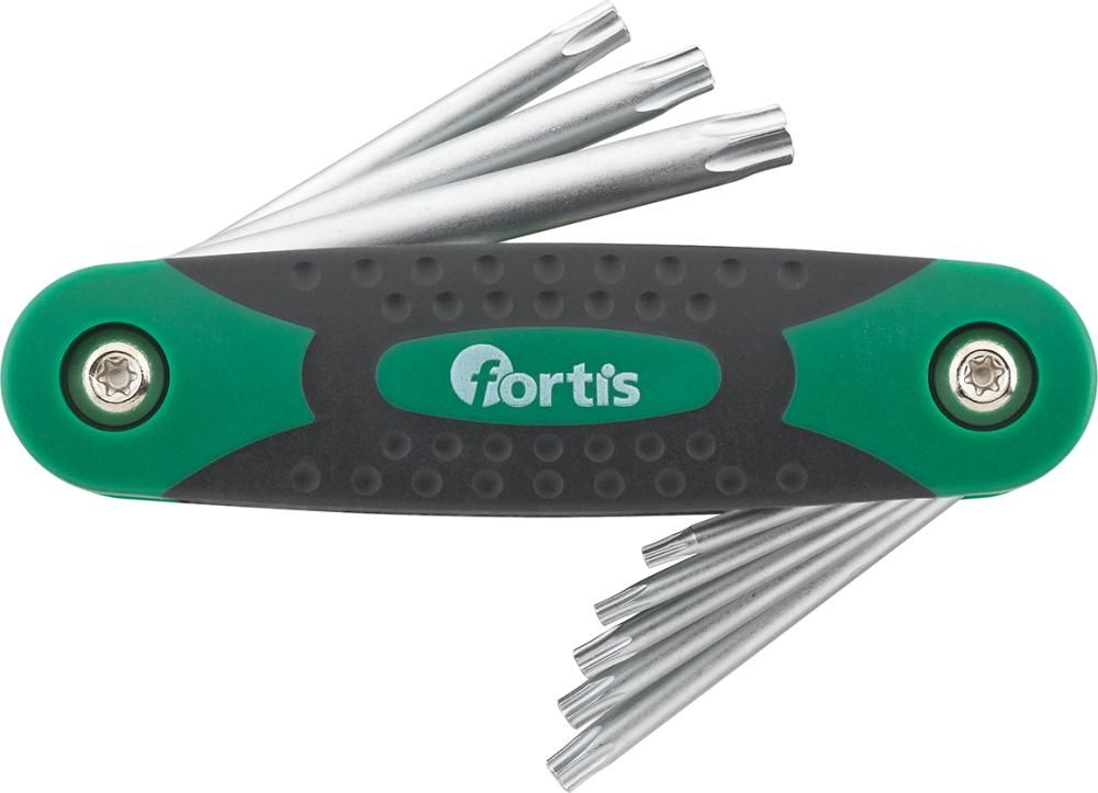 Ручной складной держатель для TORX®, FORTIS 4317784703406 (количество - 8-pc / содержание - T 8; T 10; T 15; T 20; T 25; T 27; T 30; T 40)