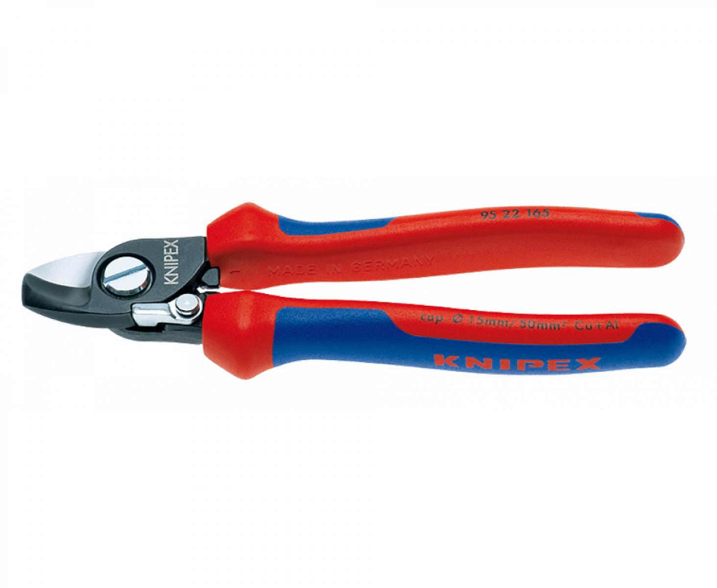 картинка Ножницы для резки кабелей с раскрывающей пружиной Knipex KN-9522165 от магазина "Элит-инструмент"